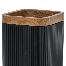 Portaspazzolini da Denti Alexandra House Living Nero Acrilico Plastica 7 x 13 x 7 cm