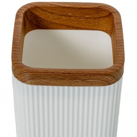 Portaspazzolini da Denti Alexandra House Living Bianco Acrilico Plastica 7 x 13 x 7 cm