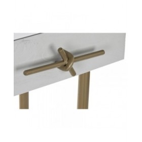 Ingresso DKD Home Decor Bianco Dorato 90 x 45 x 74 cm