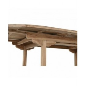 Tavolo da Pranzo DKD Home Decor Marrone Estensibile Teca (180 x 120 x 75 cm)