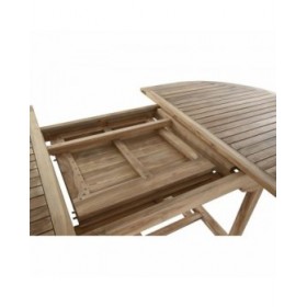 Tavolo da Pranzo DKD Home Decor Marrone Estensibile Teca (180 x 120 x 75 cm)