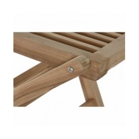 Sedia da giardino DKD Home Decor Marrone 57 x 47 x 90 cm Teca (57 x 47 x 90 cm)
