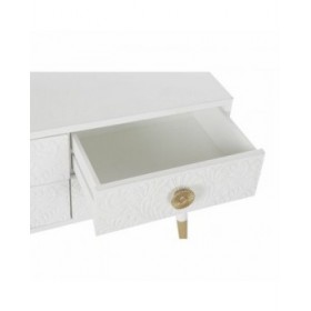 Mobile TV DKD Home Decor Bianco Dorato Abete Legno MDF 120 x 42 x 54 cm
