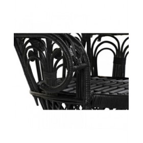 Poltrona da giardino DKD Home Decor Bianco Nero 96 x 66 x 145 cm 96 x 66 x 140 cm
