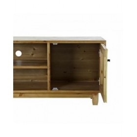 Mobile TV DKD Home Decor Marrone 140 x 38 x 53 cm Abete Naturale Rattan