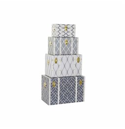 Set di vasi da fiori Alexandra House Living Oro Metallo 5 Pezzi