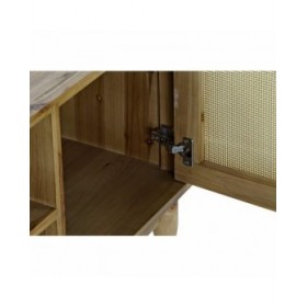 Mobile TV DKD Home Decor Marrone 140 x 38 x 53 cm Abete Naturale Rattan