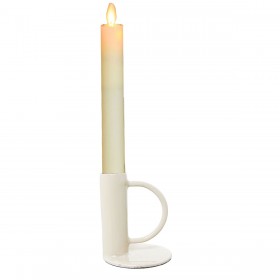 Portacandele Alexandra House Living Bianco Dorato Metallo 7 x 9 x 7 cm Metallo smaltato