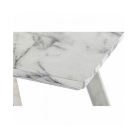 Tavolo da Pranzo DKD Home Decor Acciaio Bianco 160 x 90 x 76 cm Legno MDF