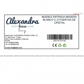 Credenza Alexandra House Living Bianco Legno 80 x 83 x 38 cm
