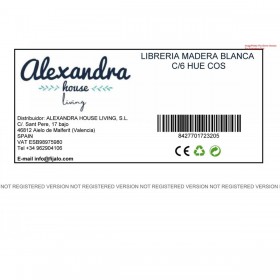 Console Alexandra House Living Bianco Legno 60 x 135 x 36 cm