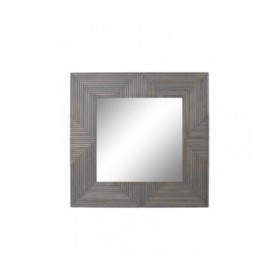 Specchio da parete DKD Home Decor Grigio 121 x 4 x 121 cm