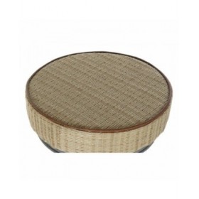Sgabello DKD Home Decor Argentato Metallo Marrone Chiaro Rattan (44 x 41 x 82 cm)