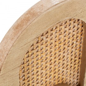Appendiabiti da parete Alexandra House Living Marrone Legno Metallo Rattan 60 x 16 x 5 cm 5 Grucce