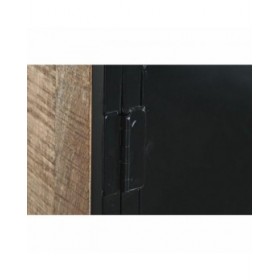 Credenza DKD Home Decor Marrone Nero Metallo Legno di mango (160 x 40 x 90 cm)