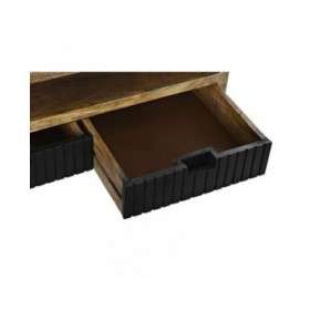 Tavolino da Caffè DKD Home Decor Nero Marrone Chiaro Metallo Legno di mango 120 x 60 x 45 cm