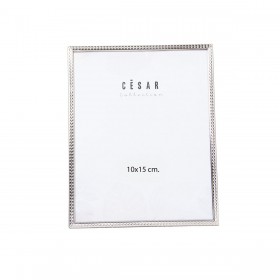 Cornice Portafoto Alexandra House Living Argentato Metallo 10 x 15 x 1 cm