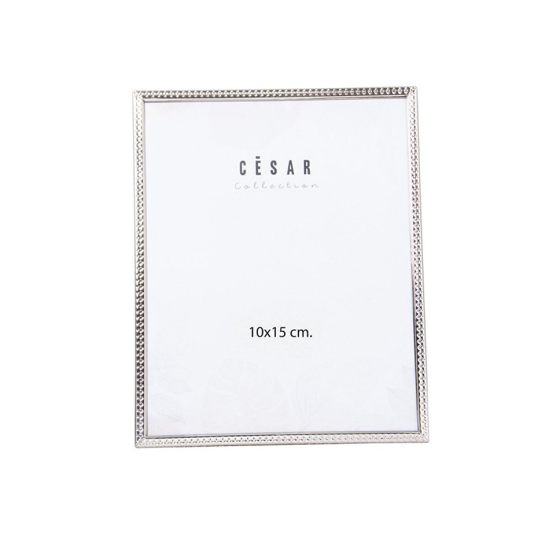 Cornice Portafoto Alexandra House Living Argentato Metallo 10 x 15 x 1 cm