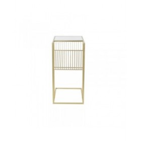 Portariviste DKD Home Decor Dorato Metallo Specchio 48 x 35 x 71 cm