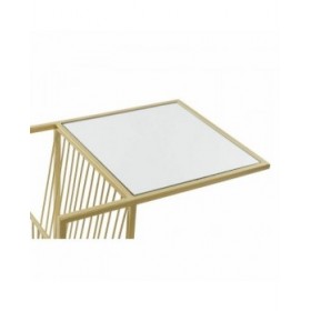 Portariviste DKD Home Decor Dorato Metallo Specchio 48 x 35 x 71 cm