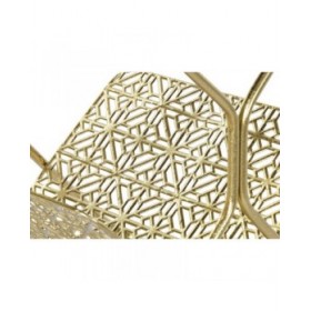 Portariviste DKD Home Decor Dorato Metallo Specchio 45 x 45 x 55 cm
