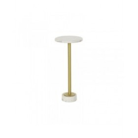 Tavolo aggiuntivo DKD Home Decor Dorato Metallo Marmo 27 x 27 x 62 cm