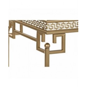 Tavolino da Caffè DKD Home Decor Specchio Metallo Alluminio 85 x 44 x 48 cm