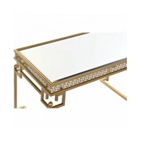 Tavolino da Caffè DKD Home Decor Specchio Metallo Alluminio 85 x 44 x 48 cm