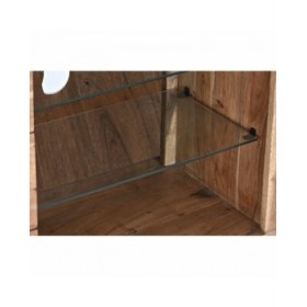 Mobile TV DKD Home Decor Marrone 200 x 40 x 63 cm Cristallo Acacia