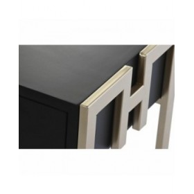Tavolino da Caffè DKD Home Decor 150 x 36 x 48 cm Metallo Legno Alluminio