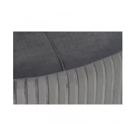 Poggiapiedi DKD Home Decor 80 x 80 x 38 cm Scandi Grigio Legno Velluto Grigio scuro Velvet