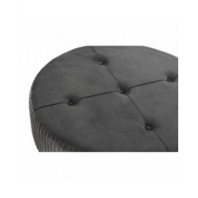 Poggiapiedi DKD Home Decor 80 x 80 x 38 cm Scandi Grigio Legno Velluto Grigio scuro Velvet