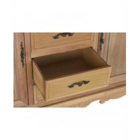 Credenza DKD Home Decor Naturale 124,5 x 39 x 201,8 cm Abete Alluminio Legno MDF