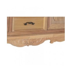 Credenza DKD Home Decor Naturale 124,5 x 39 x 201,8 cm Abete Alluminio Legno MDF