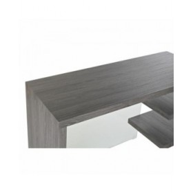 Scrivania DKD Home Decor Grigio Trasparente Cristallo Legno MDF 120 x 50 x 76 cm