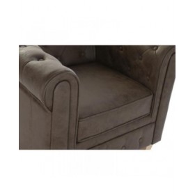 Poltrona DKD Home Decor 80 x 80 x 70 cm Legno Marrone scuro