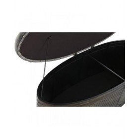 Panca DKD Home Decor Grigio Metallo 117 x 42 x 47 cm