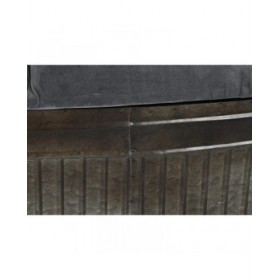 Panca DKD Home Decor Grigio Metallo 117 x 42 x 47 cm