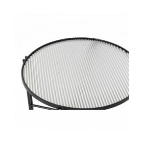 Tavolino da Caffè DKD Home Decor Metallo Cristallo 63 x 63 x 46 cm