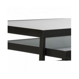 Set di 3 Tavolini DKD Home Decor Nero 58 x 36,5 x 53,5 cm