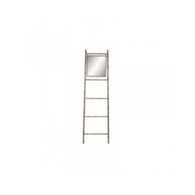 Portasciugamani da Terra DKD Home Decor Specchio Metallo Senape (55 x 3 x 190 cm)