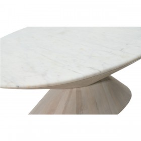Tavolo aggiuntivo Romimex Bianco Dorato 122 x 45 x 69 cm Conica