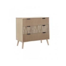 Cassettiera DKD Home Decor Abete Marrone MDF (80 x 40 x 77 cm)