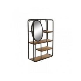 Scaffale DKD Home Decor Legno Metallo Legno MDF 39,5 x 13,5 x 60 cm