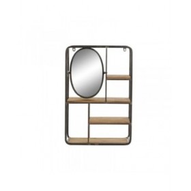 Scaffale DKD Home Decor Legno Metallo Legno MDF 39,5 x 13,5 x 60 cm