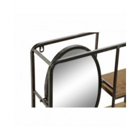 Scaffale DKD Home Decor Legno Metallo Legno MDF 39,5 x 13,5 x 60 cm
