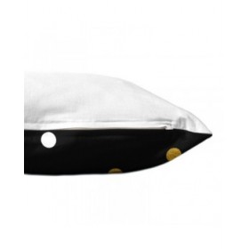 Fodera per cuscino HappyFriday Blanc Golden dots Multicolore 2 Pezzi