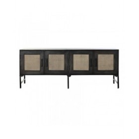 Credenza DKD Home Decor Marrone Rattan Legno di mango (155 x 40 x 61,5 cm)