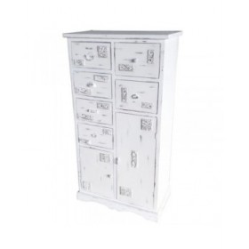 Cassettiera DKD Home Decor Legno Bianco Consumato (69 x 38 x 130 cm)