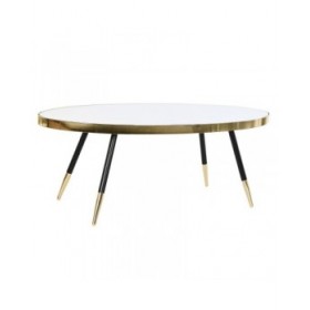 Tavolino da Caffè DKD Home Decor Specchio Acciaio (110 x 50 x 41,5 cm)